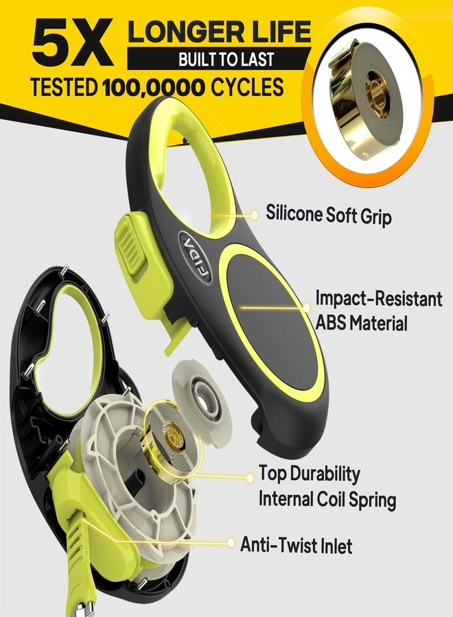 Fida Retractable Dog Leash, Reflective 16ft Heavy Duty Pet Walking Leash for Small/Medium Dog up to 26 lbs, Tangle Free. One-Hand Brake (Small, Neon Yellow) - Image 5